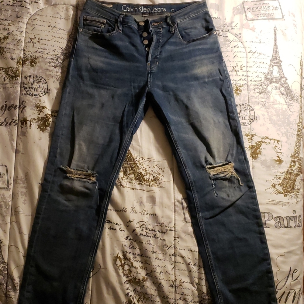 Calvin Klein High-Rise Straight Jean